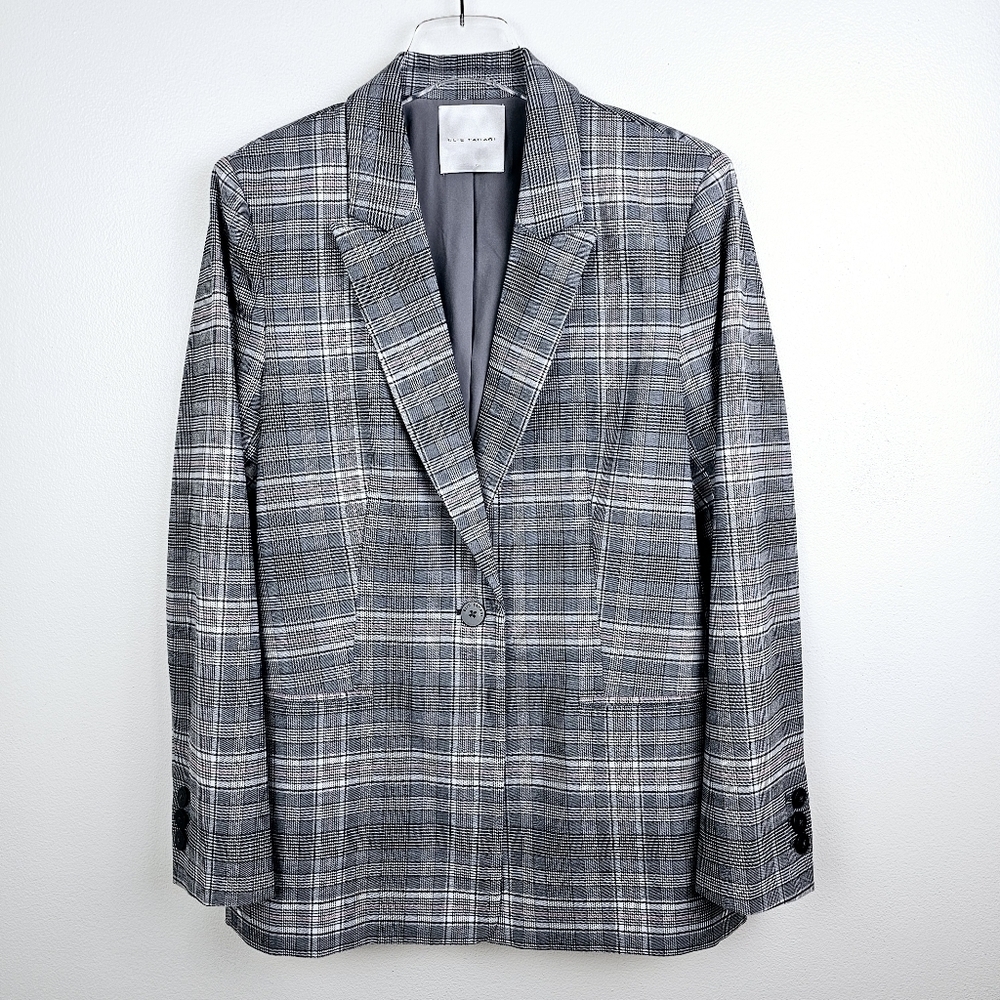 Elie Tahari Paige Plaid Tartan Blazer NWT size 14